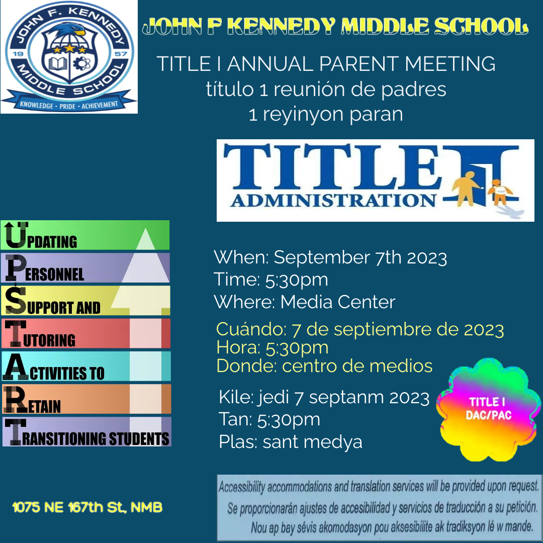 Title I Annual Parent Meeting